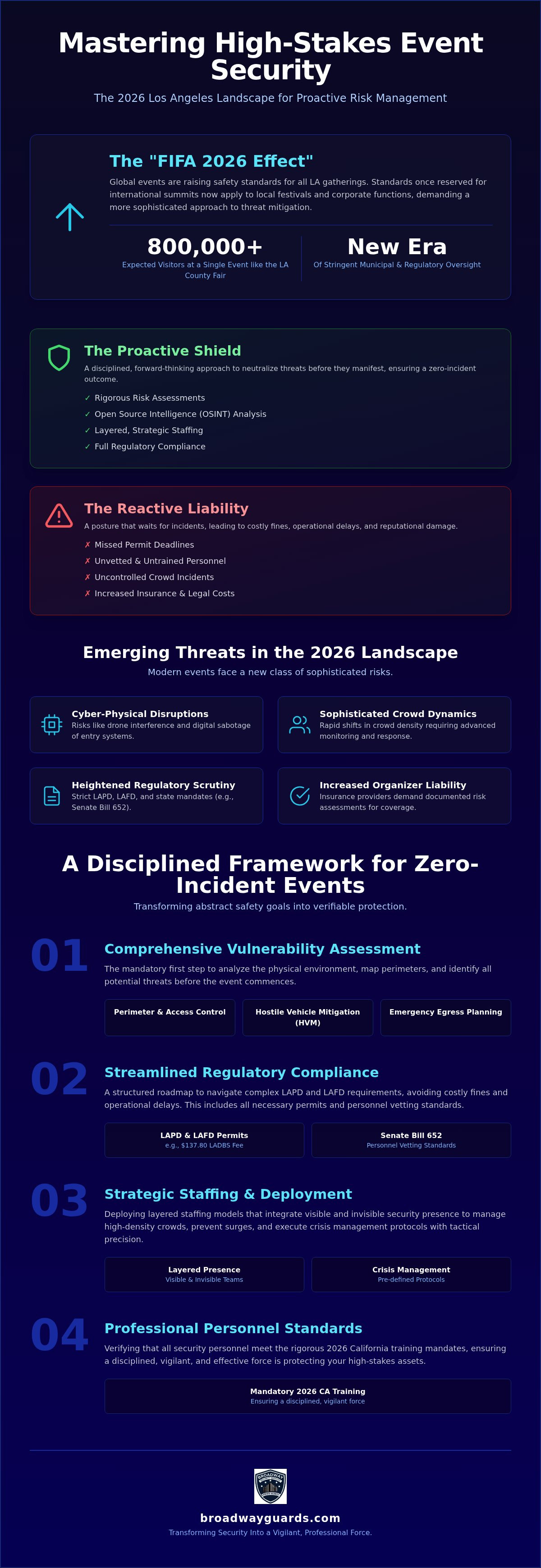 Event Security Risk Management Los Angeles: The Strategic 2026 Guide